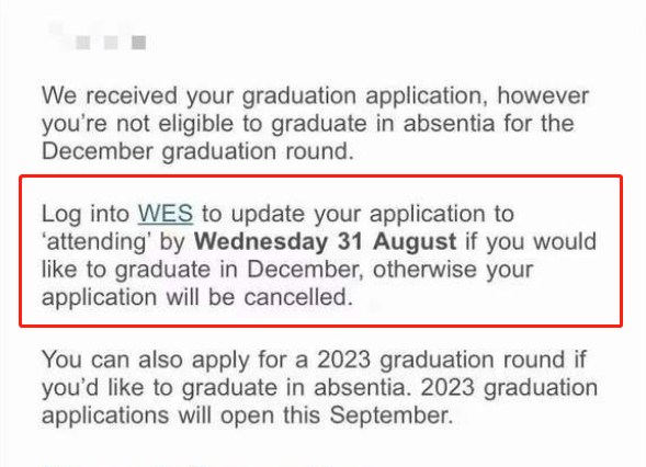 蒙纳士大学最新通知：不能现场出席毕业典礼，将无法拿到毕业证！